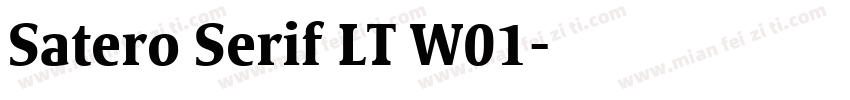 Satero Serif LT W01字体转换